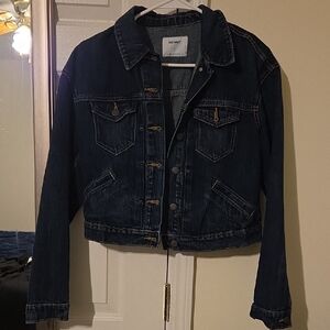 Old Navy Women's Classic Dark Denim Jacket